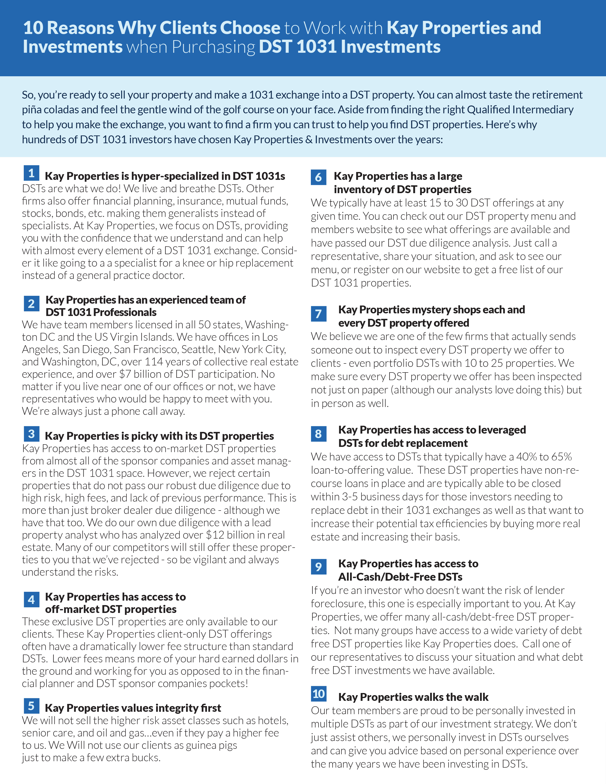 10 Reasons White Paper - Page 2