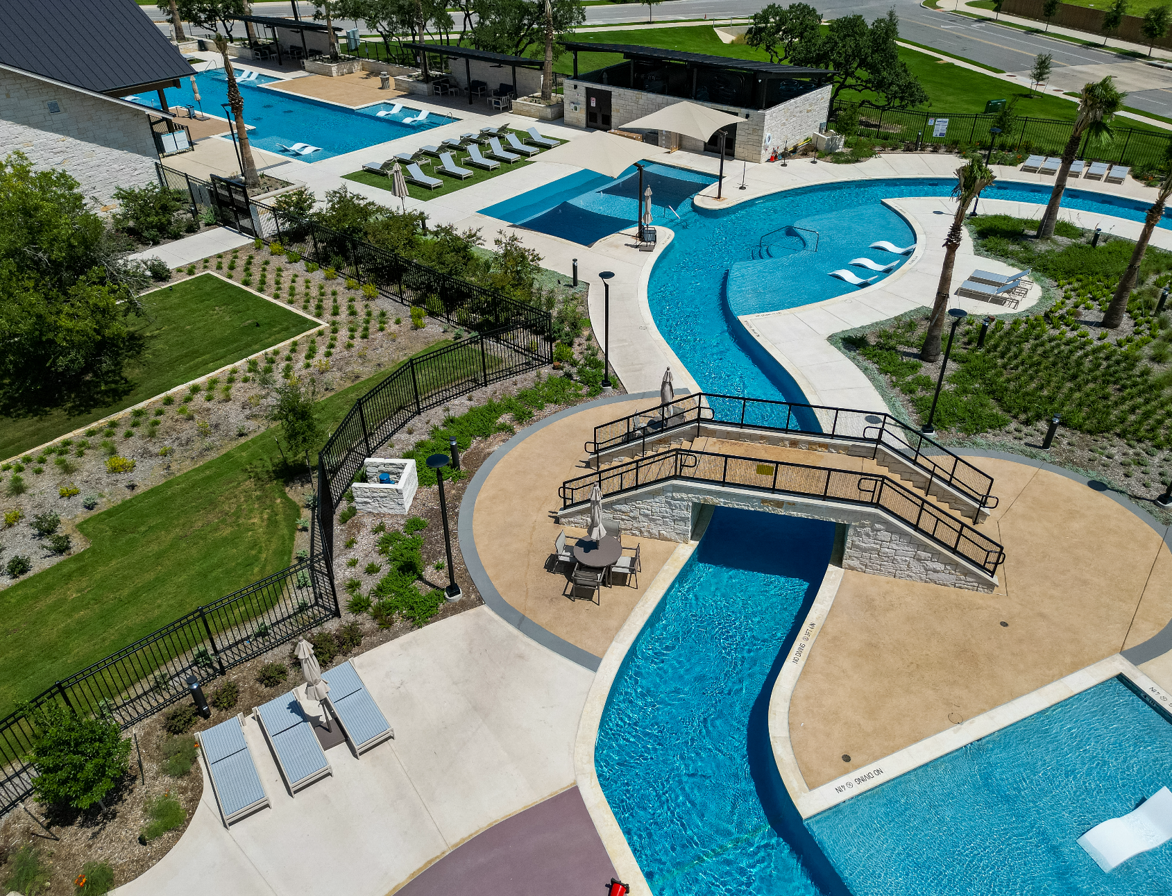 Image of Texas San Antonio BTR DST community bridge over lazy river