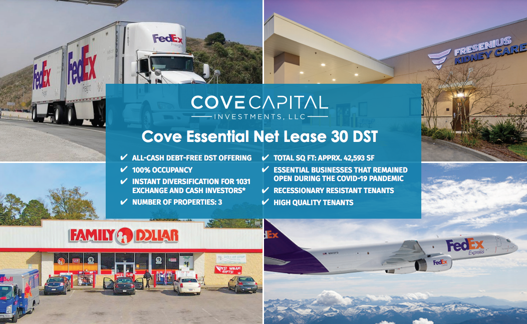 Featured image for “Cove Essential Net Lease 30 DST”